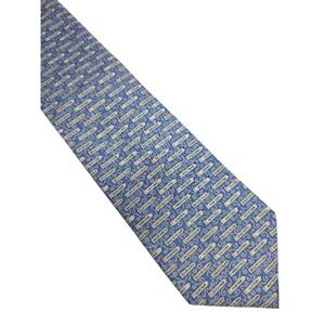 Vineyard Vines Custom Collection Chicago Neighborhoods Silk Necktie Blue Beige
